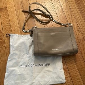 Rebecca Minkoff taupe crossbody bag